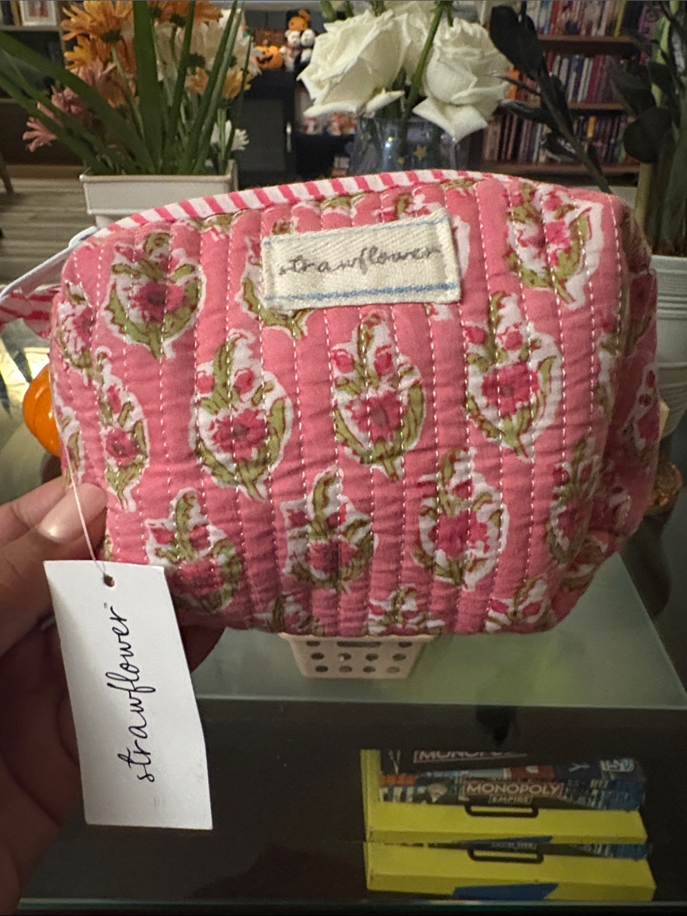 Strawflower Cosmetic Pouch